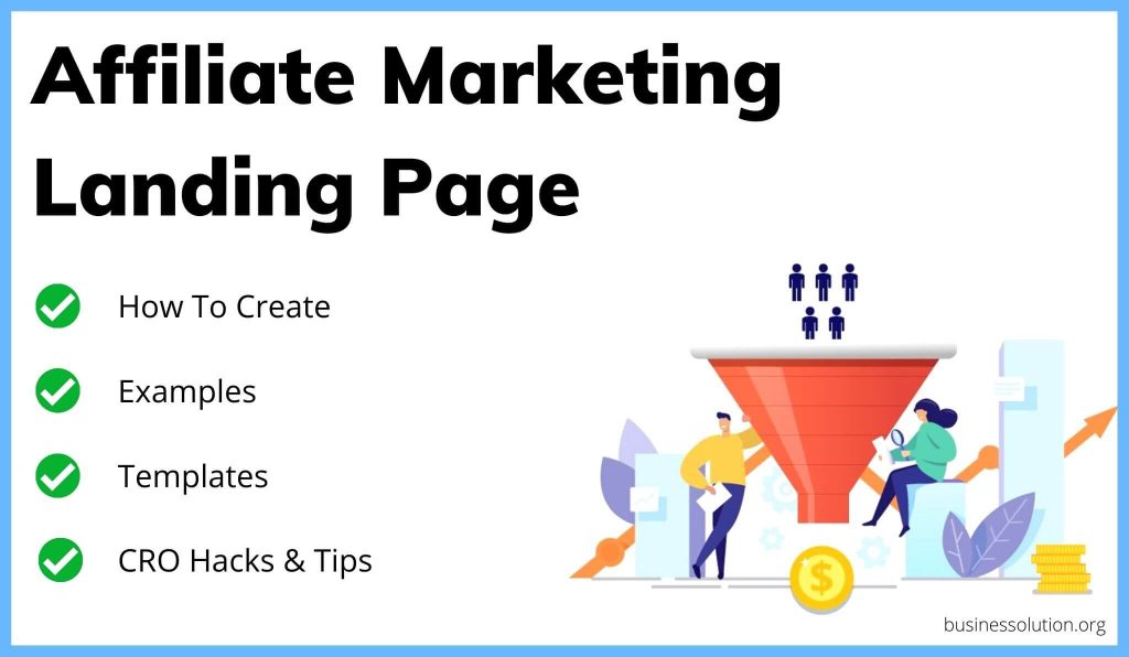 affiliate marketing landing page