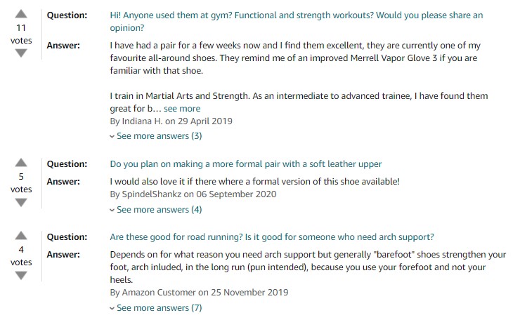 amazon questions