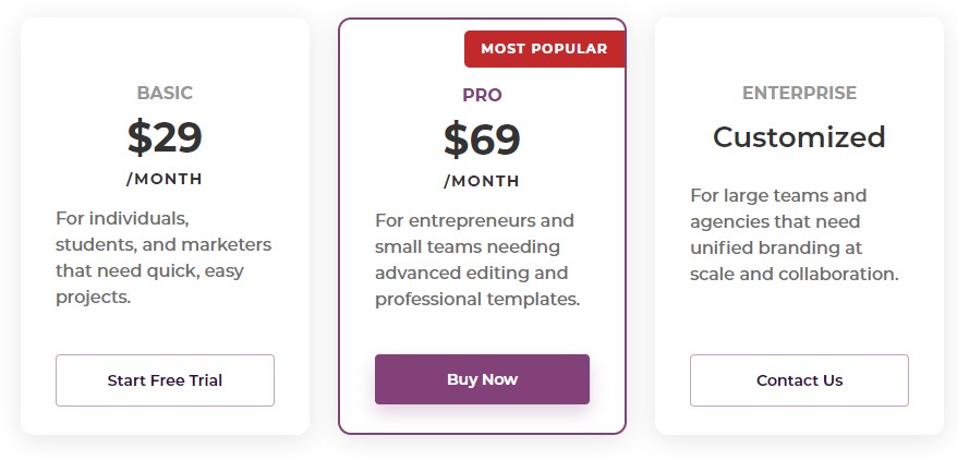 Designs AI Pricing