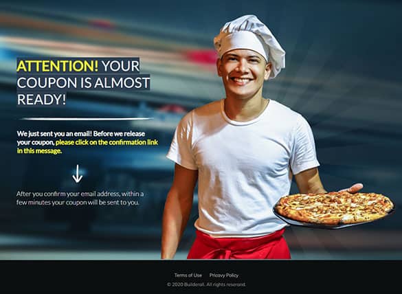 Landing Page Pizzeria Discount