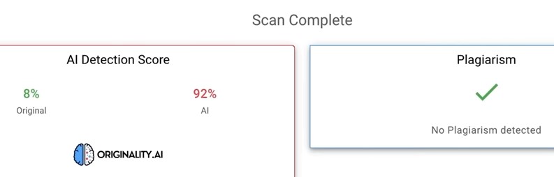 originality.ai content detector