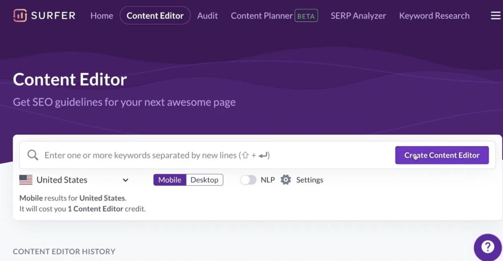 surfer content editor