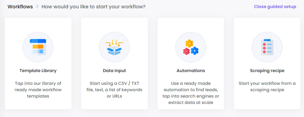 hexomatic workflows