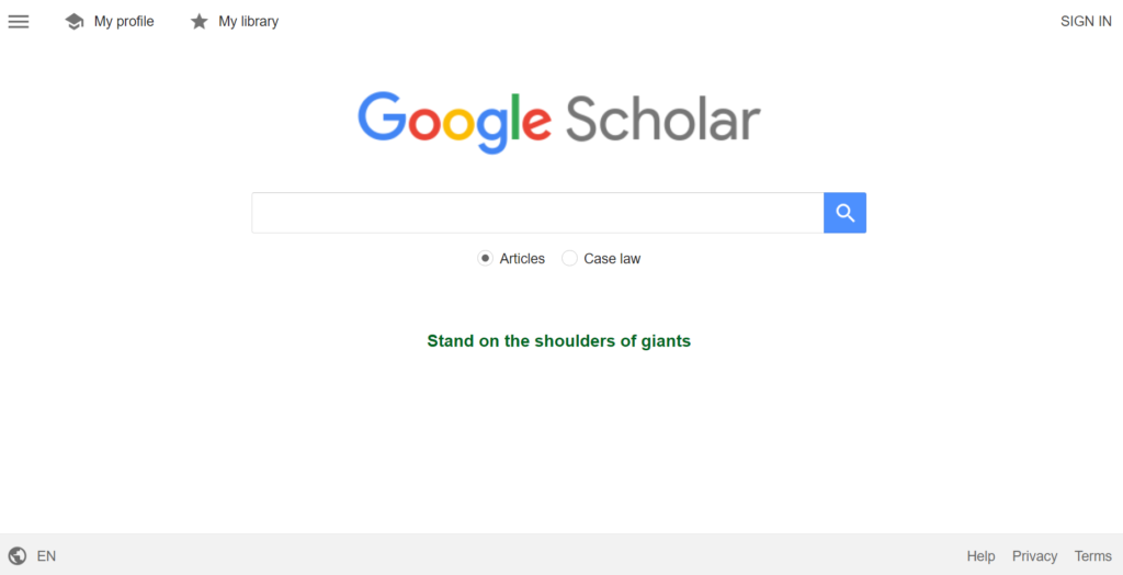 google scholar