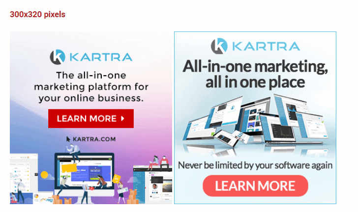 Kartra banner creatives