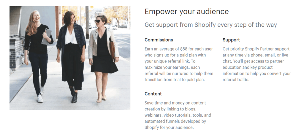 Shopify affiliate program