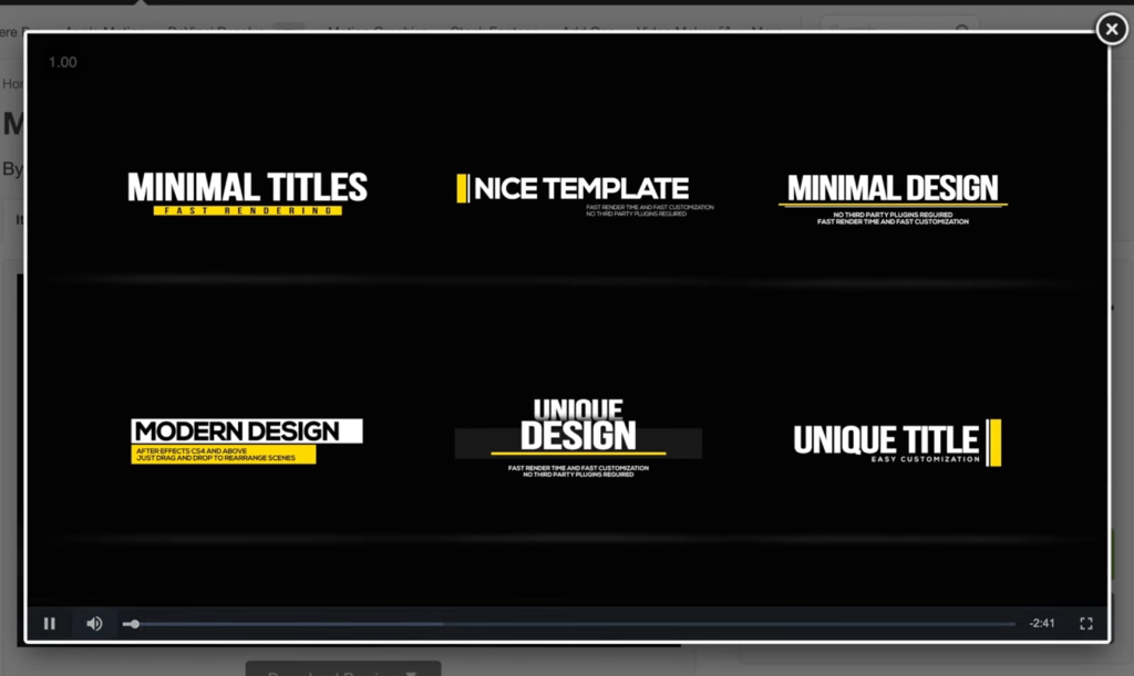 videohive templates