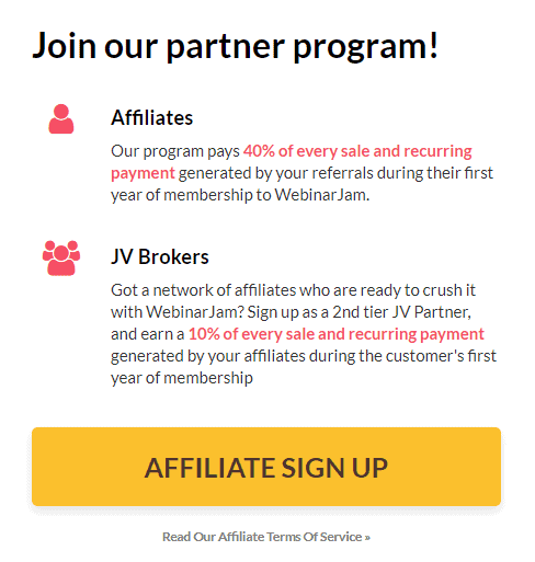 WebinarJam affiliate program